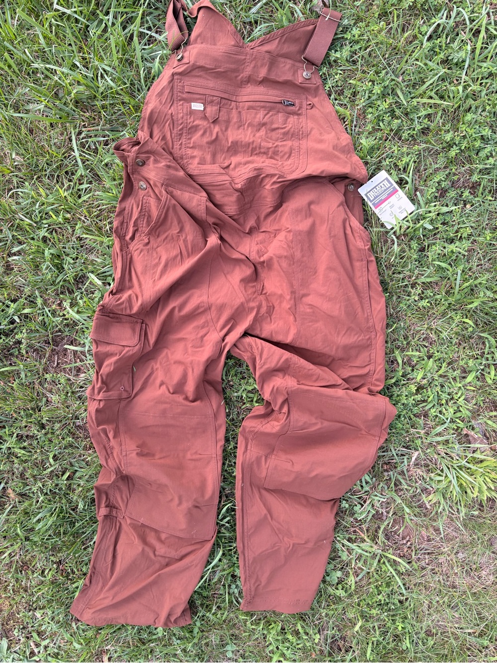 NWT Duluth Trading Co Rust-Brown Women's Gardening Bib Overalls 🪴